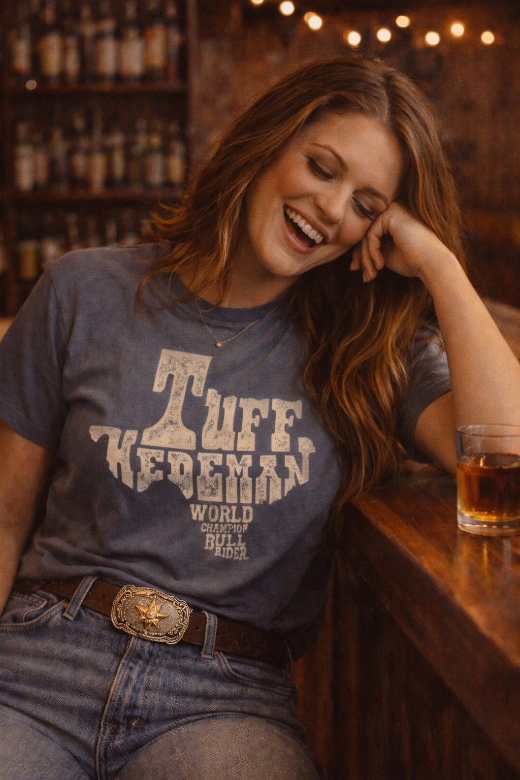 Texas TUFF -Vintage Navy